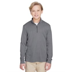 Youth Zone Sonic Heather Performance Quarter-Zip Pullolver Thumbnail