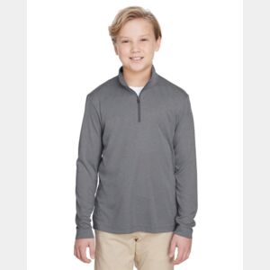 Youth Zone Sonic Heather Performance Quarter-Zip Pullover Thumbnail
