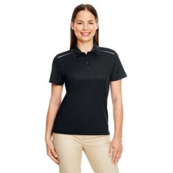 Women's Radiant Performance Piqué Polo with Reflective Piping Thumbnail