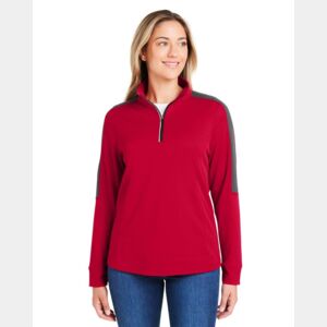 Women's Market Snag Protect Mesh Colorblock Quarter-Zip Pullover Thumbnail