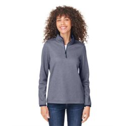 Women's Venture Heathered Stripe Quarter-Zip Pullover Thumbnail