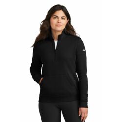 NIKE CLUB FLEECE SLEEVE SWOOSH LADIES' 1/2 ZIP Thumbnail