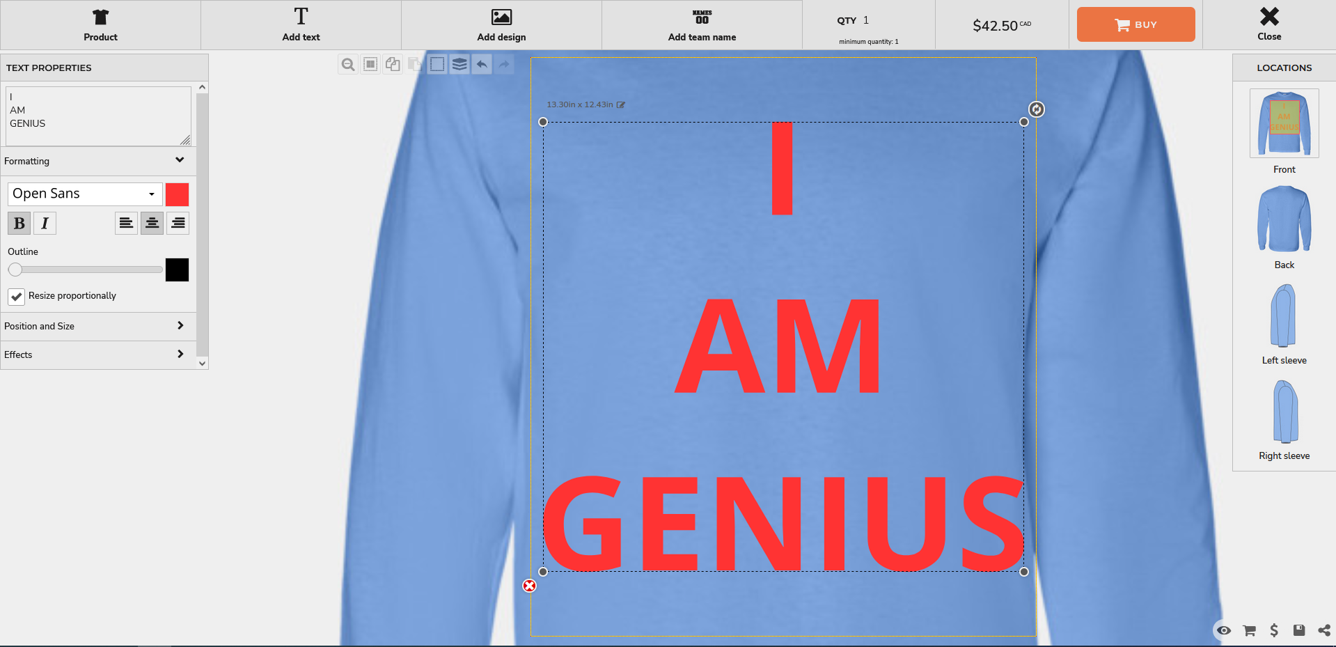 step 4 to select printing fonts