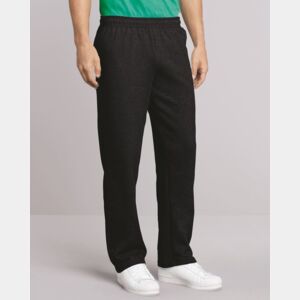 Heavy Blend Open-Bottom Midweight Fleece Sweatpants with Pockets Thumbnail