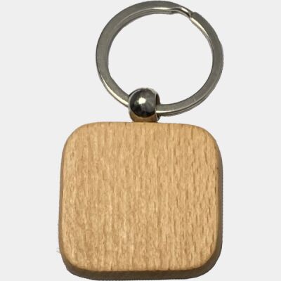 Square Wooden Keychain Thumbnail