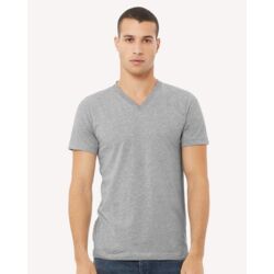 Unisex Heather Lightweight Cotton Blend CVC V-Neck Tee Thumbnail