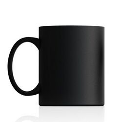 11oz Coyote's Matte Black Ceramic Coffee mug Thumbnail