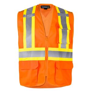 Terra® Hi-Vis Polyester Safety Vest with Zipper - CSA Class 2 Level 2 Thumbnail