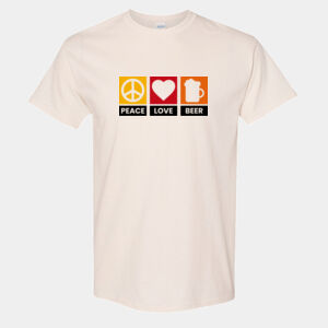 Peace, Love, Beer Tee (Unisex) Thumbnail