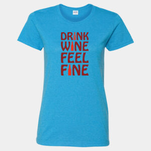 Drink Wine, Feel Fine Tee (Women's) Thumbnail