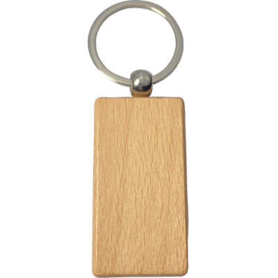 keychain2 - Sharp Rectangle Wooden Keychain  Thumbnail