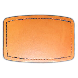 Faux Leather Engravable Patch - Curved Rectangle FauxLpatch Thumbnail
