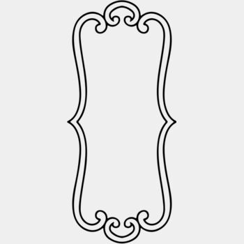 Empty-Lined Victorian Border (0077) Thumbnail