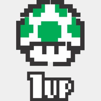 Mario 1Up Mushroom (0180) Thumbnail