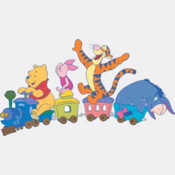 Winnie and Pals on Train (0181) Thumbnail