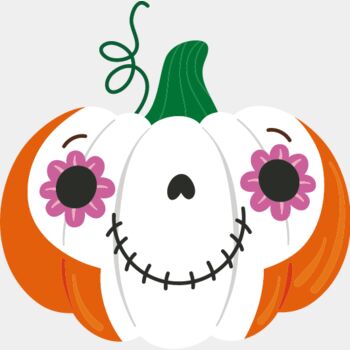 Cute Skull Pumpkin (0966) Thumbnail