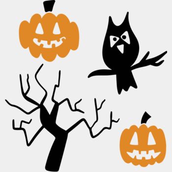 Pumpkin Owl Tree (0888) Thumbnail