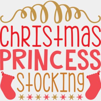 Xmas Princess Stocking (0481) Thumbnail