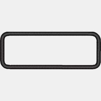 4 x 1.5 Round Corner Patch (0367) Thumbnail