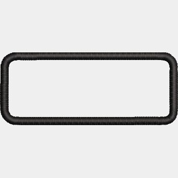 3.5 x 1.5 Round Corners Patch (0364) Thumbnail