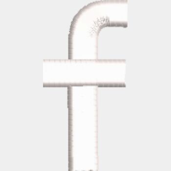 FaceBook White 'F' (0382)  Thumbnail