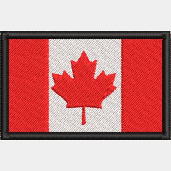Canada Flag Bordered 8cm (0250) Thumbnail