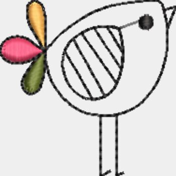 Bird Line Art (0262) Thumbnail