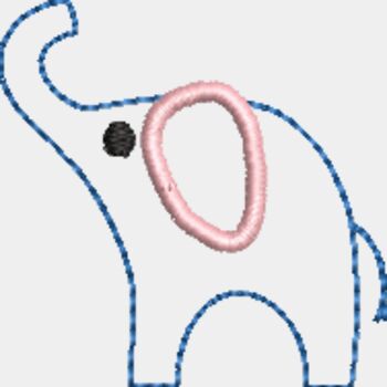 Elephant Line Art (0263) Thumbnail