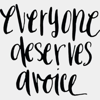 Everyone deserves a voice Thumbnail