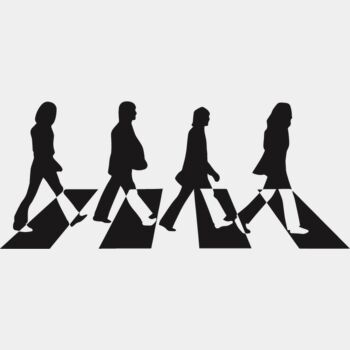 Abbey Road Walk Silhouette Thumbnail