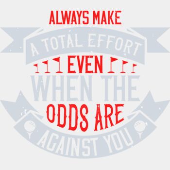 Effort Against Odds Golf Quote Thumbnail