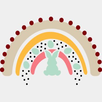 Rainbow Colour With Cute Bunny Thumbnail