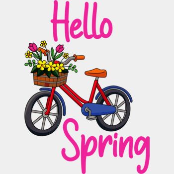 Hello Spring With Beautiful Bicycle Thumbnail