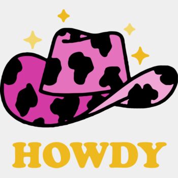 Howdy Pink Cowboy Hat (1068) Thumbnail