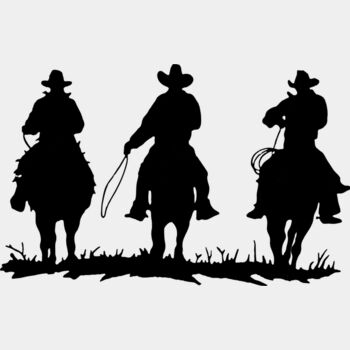 Cowboys Silhouette (1081) Thumbnail