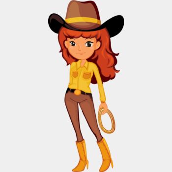 Cowgirl Clipart Thumbnail