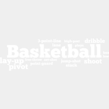 Basketball with word combo Thumbnail