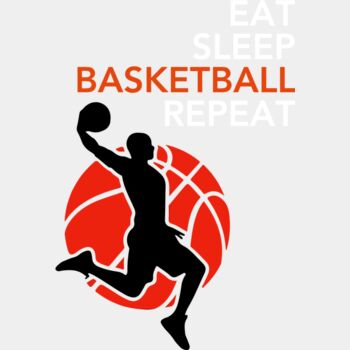 Eat Sleep Basketball Repeat Thumbnail