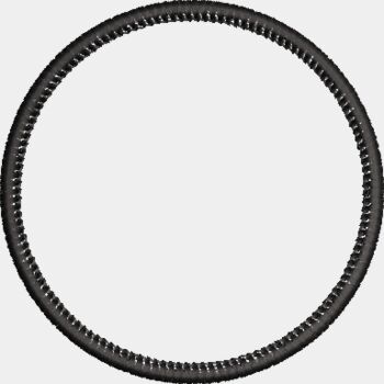 Marrow like patch border 4 inch circle Thumbnail