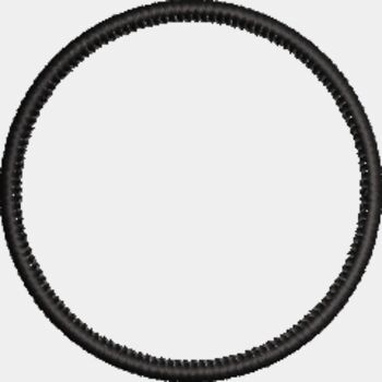 Marrow like patch border 2.5 inch circle Thumbnail