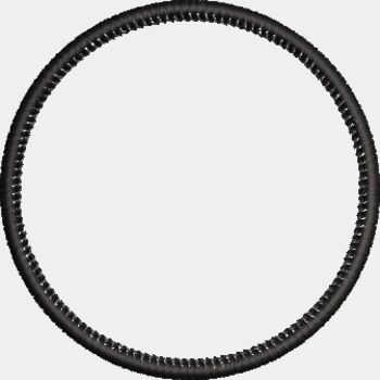 Marrow like patch border 3.5 inch circle Thumbnail