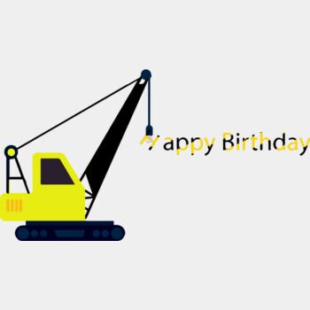 Excavators with Happy Birthday  Thumbnail