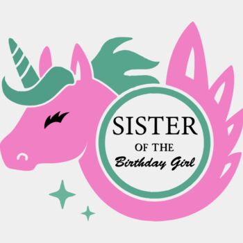 Unicorn Sister of the Birthday Girl Thumbnail